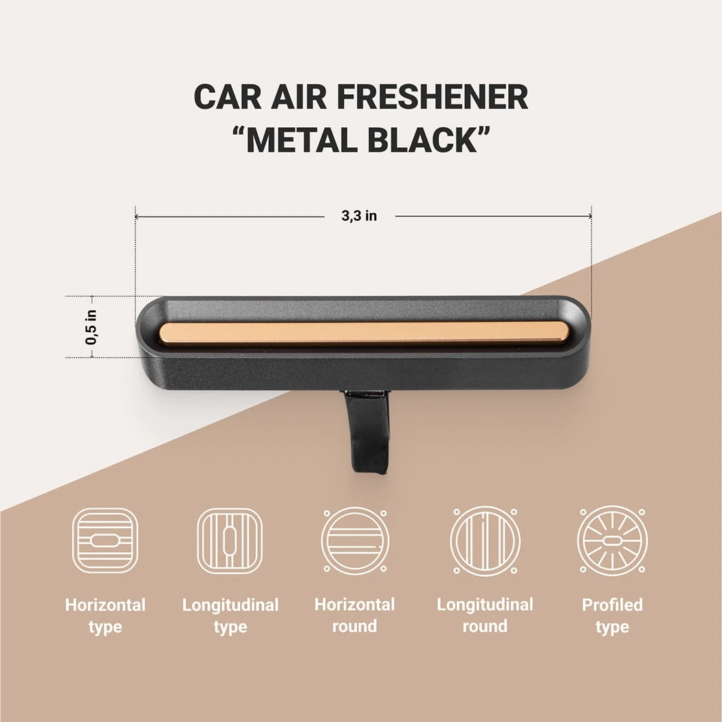 Metal Black Car Air Freshener Scheme