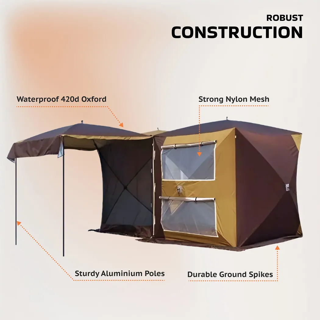 Close-up of Minivan Back Tent  |  “TailTent” by Owleys - view 2 (product view)