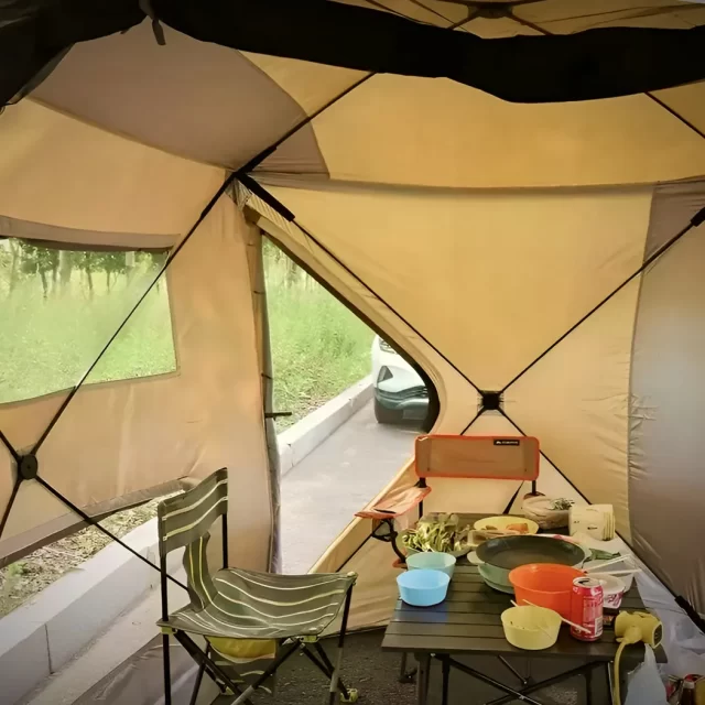 Close-up of Minivan Back Tent  |  “TailTent” by Owleys - view 7 (product view)