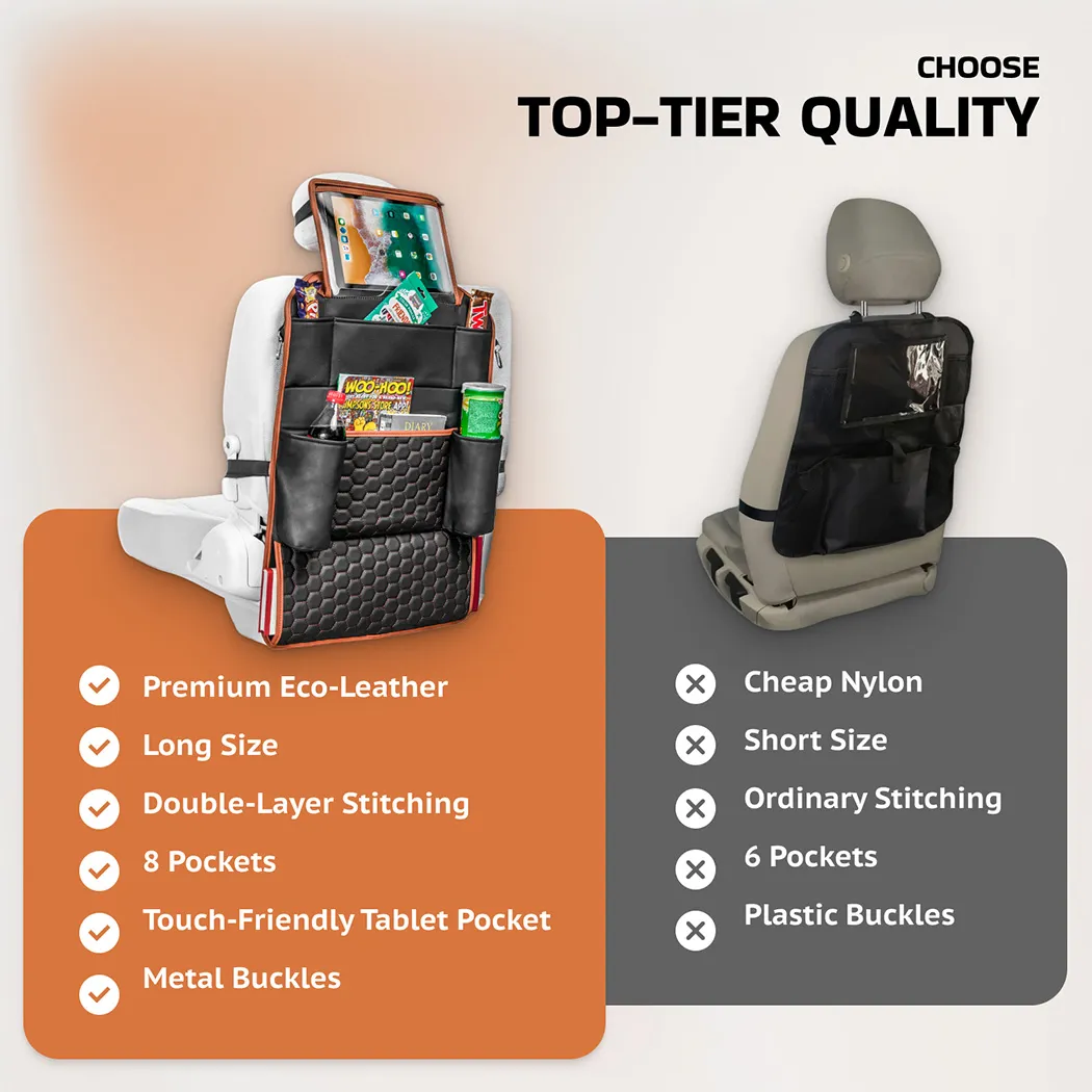 Image of Car Organizer for Back of Seat  |  “Hexy” by Owleys - view 5 (product view)