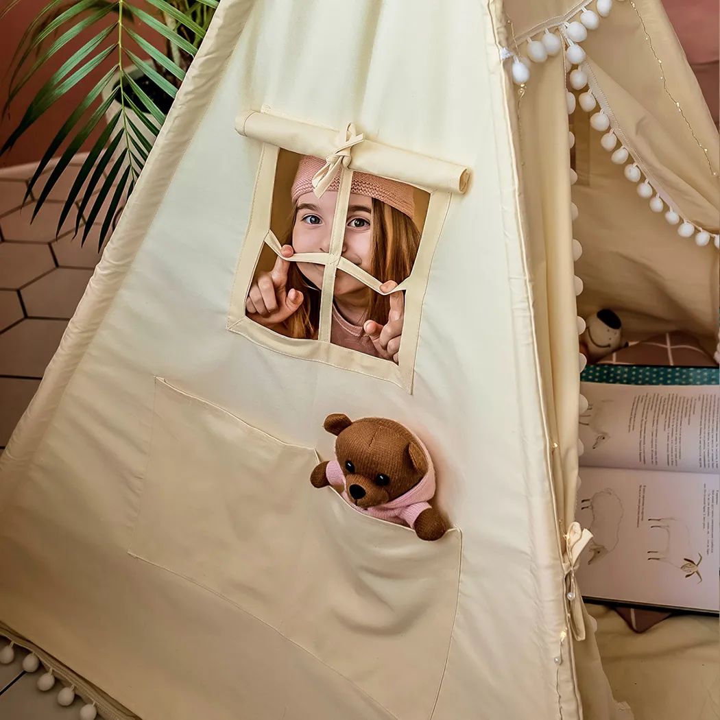 Close-up of Playroom Tent   |  “Sahara” by Owleys - view 7 (product view)