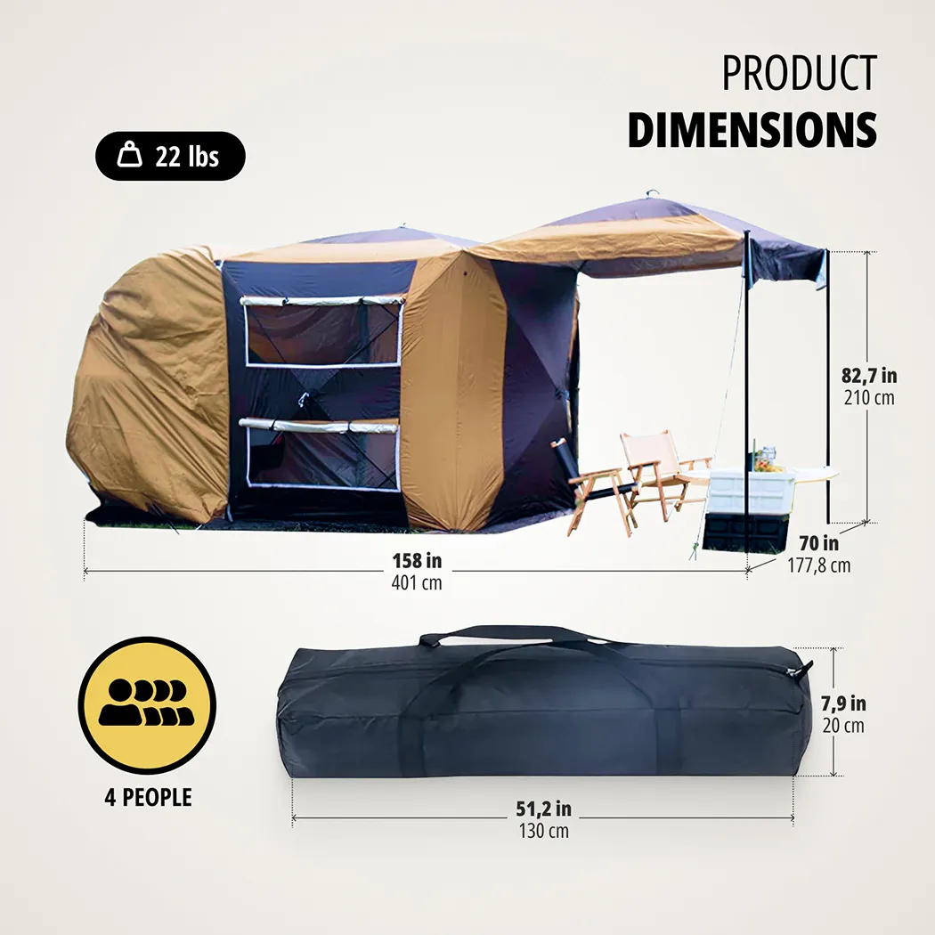 CUV Back Tent  |  “TailTent” by Owleys product image 3 (product view)