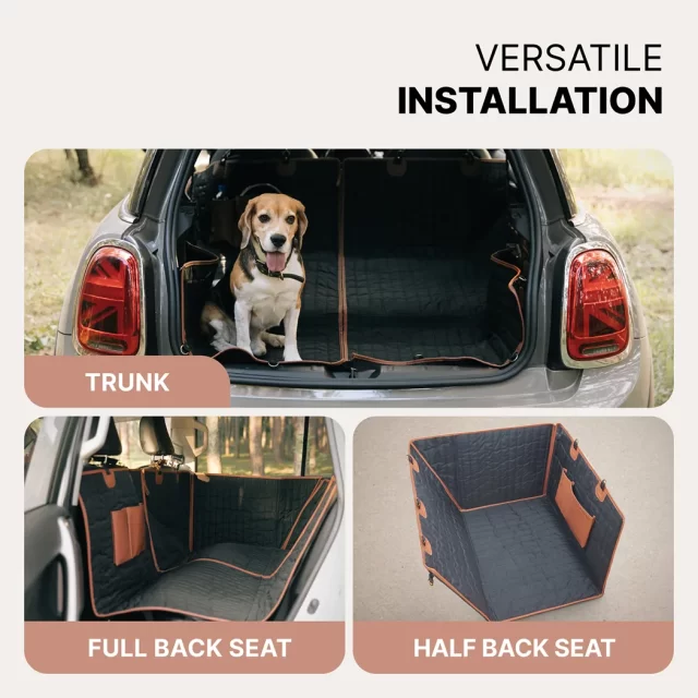 Detailed look at Sturdy Car Dog Hammock  |  “Travel Buddy Mk. II” by Owleys - image 4 (product view)