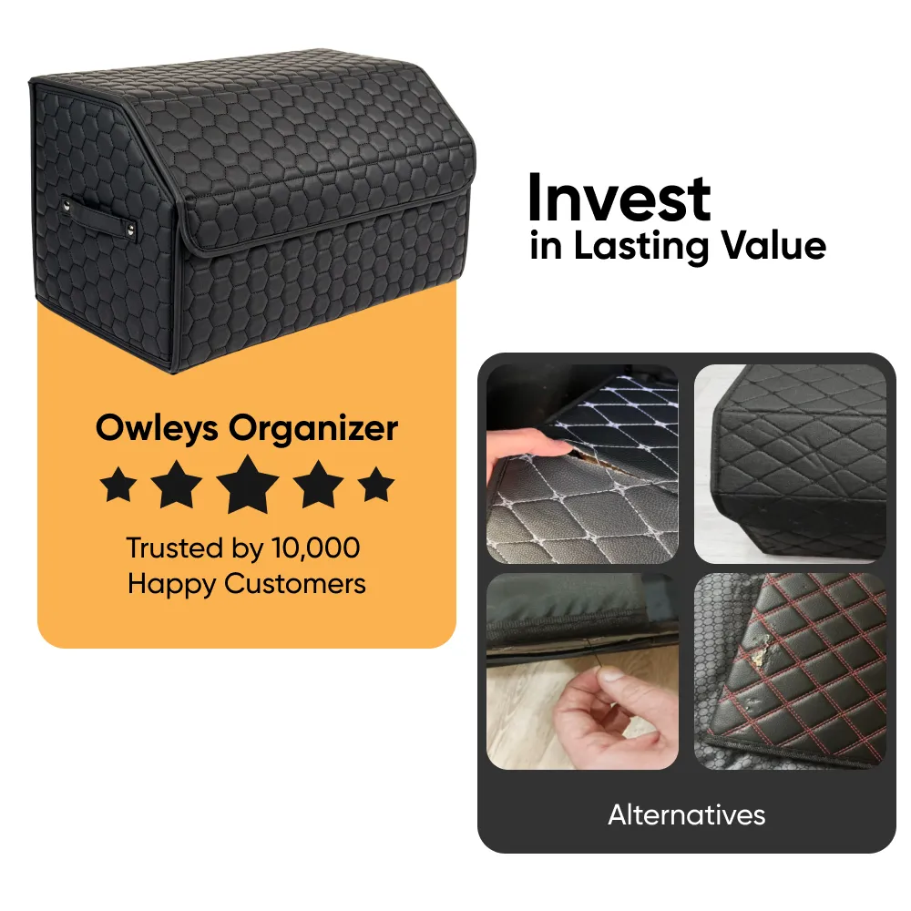 Mercedes-Benz Trunk Organizer  |  Black “Hexy” by Owleys - View 6