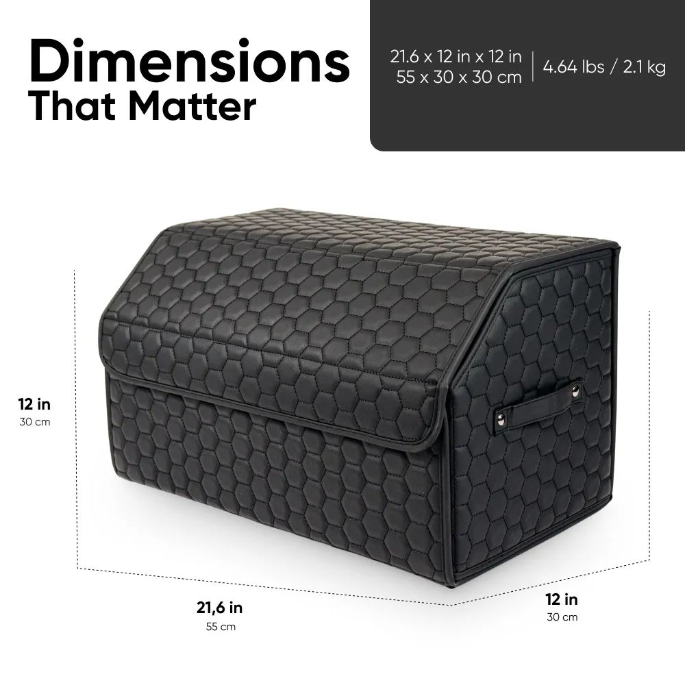Mercedes-Benz Trunk Organizer  |  Black “Hexy” by Owleys - View 4