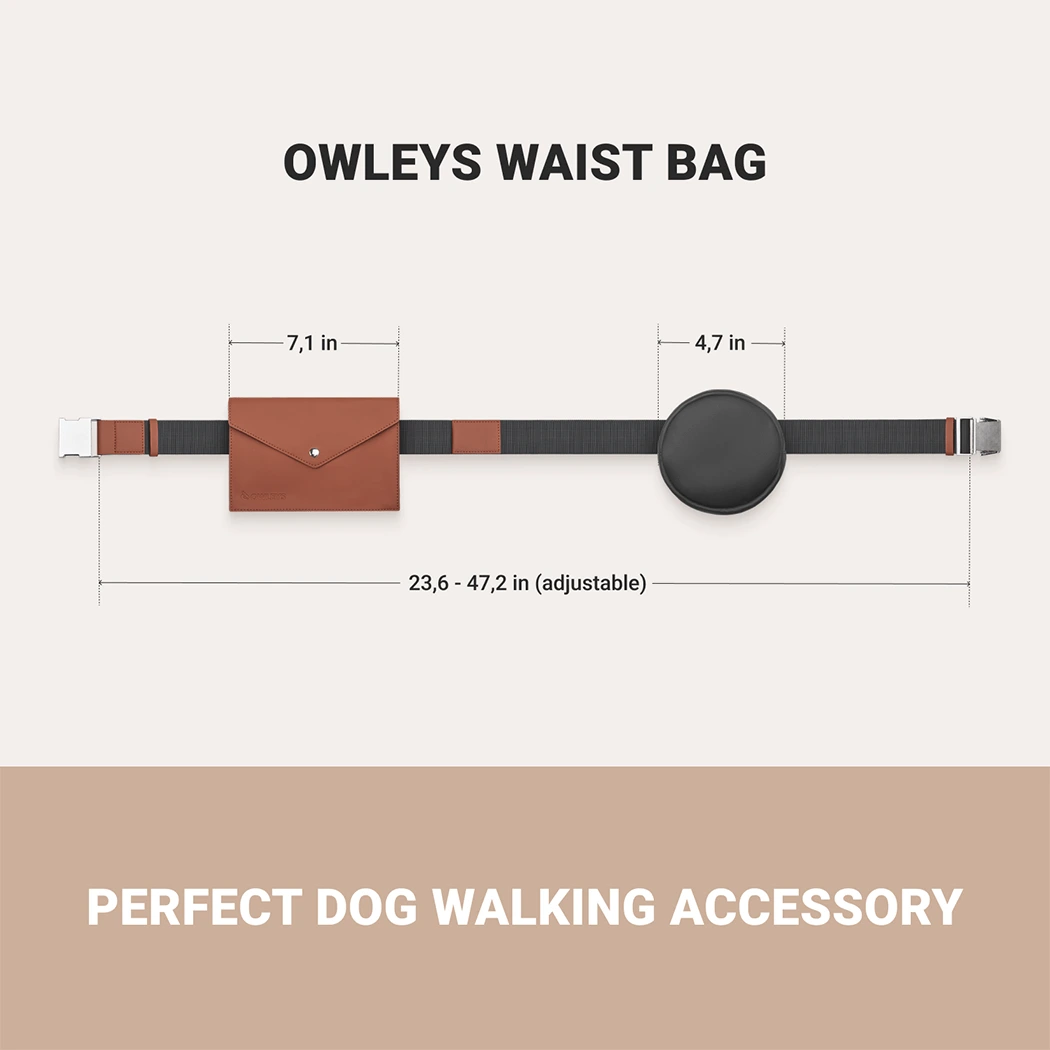 Close-up of Dog Walking Bum Bag  |  “Pooch Pouch” by Owleys - view 2 (product view)