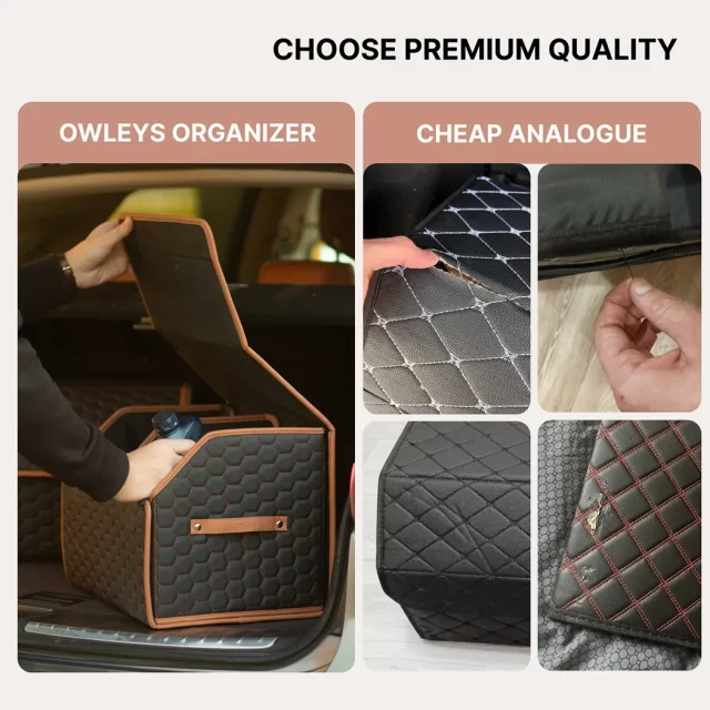 Close-up of Car Trunk Organizer  |  21.6 in – “Hexy” by Owleys - view 7 (product view)