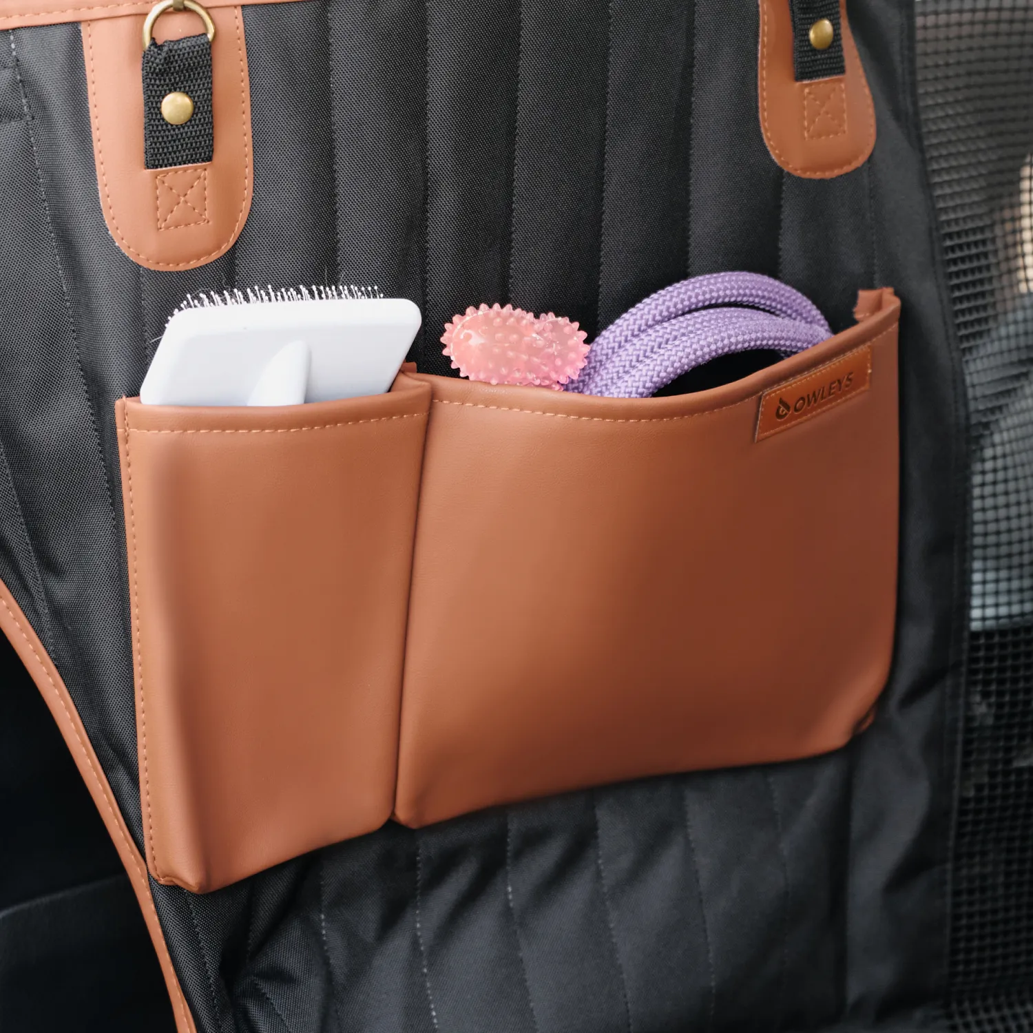 Tesla Model Y Dog Seat Cover  |  “Travel Buddy” by Owleys - View 5