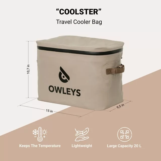 Insulated Travel Cooler Bag “Coolster” Owleys in detail - image 1 (product view)