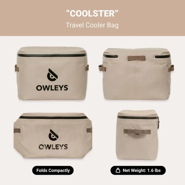 Close-up of Insulated Travel Cooler Bag “Coolster” Owleys - view 2 (product view)