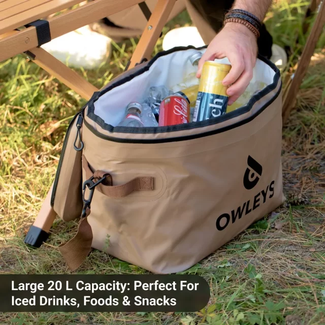 Detailed look at Insulated Travel Cooler Bag “Coolster” Owleys - image 4 (product view)