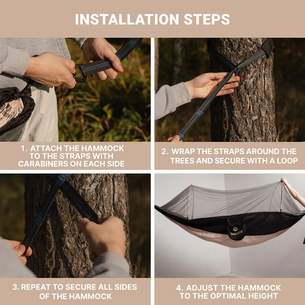 Detailed look at Portable Camping Hammock “Harmony” Owleys - image 4 (product view)