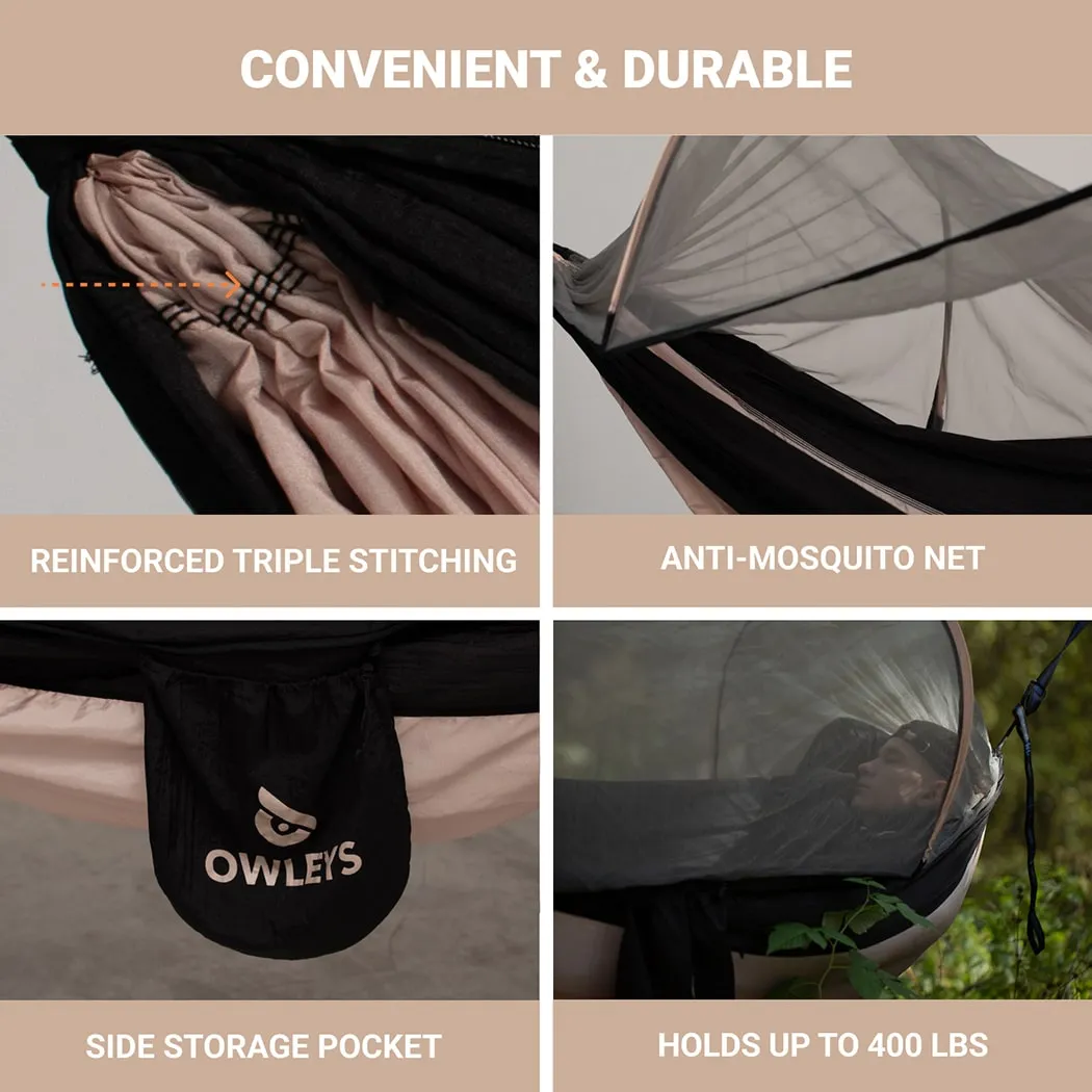 Close-up of Portable Camping Hammock “Harmony” Owleys - view 2 (product view)