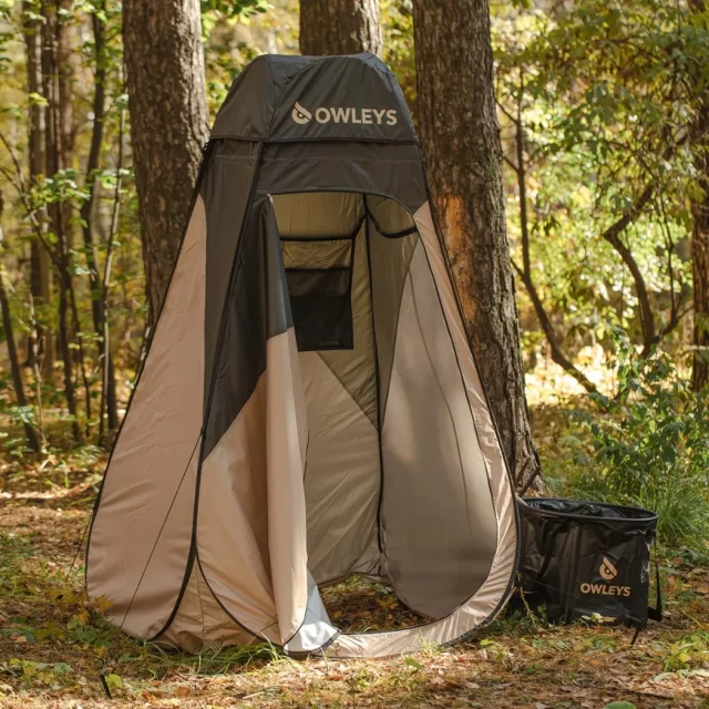 Close-up of Portable Outdoor Shower Tent “Hideaway” Owleys - view 7 (product view)