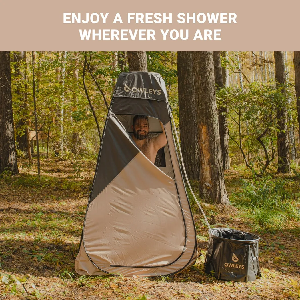 Image of Portable Outdoor Shower Tent “Hideaway” Owleys - view 5 (product view)