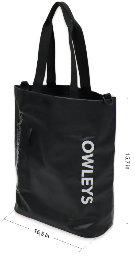 Obsidian Travel Tote Bag Size