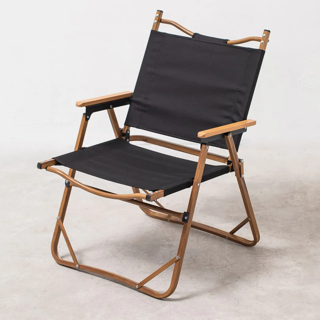 YTZ Outdoor Pico Arm Chair, Folding Director's Chair With Carry Bag Army Green E