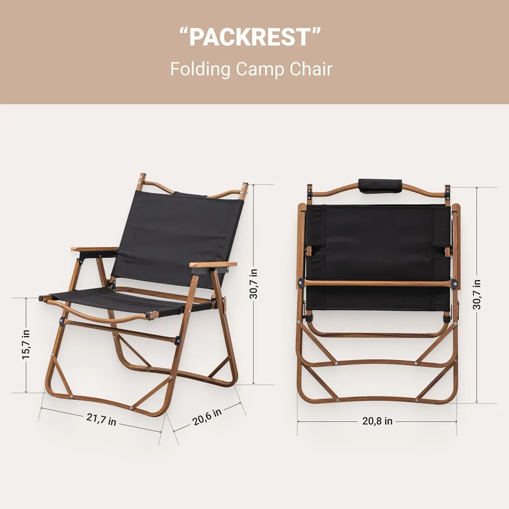 Portable Folding Camp Chair  |  “Packrest” by Owleys - View 2