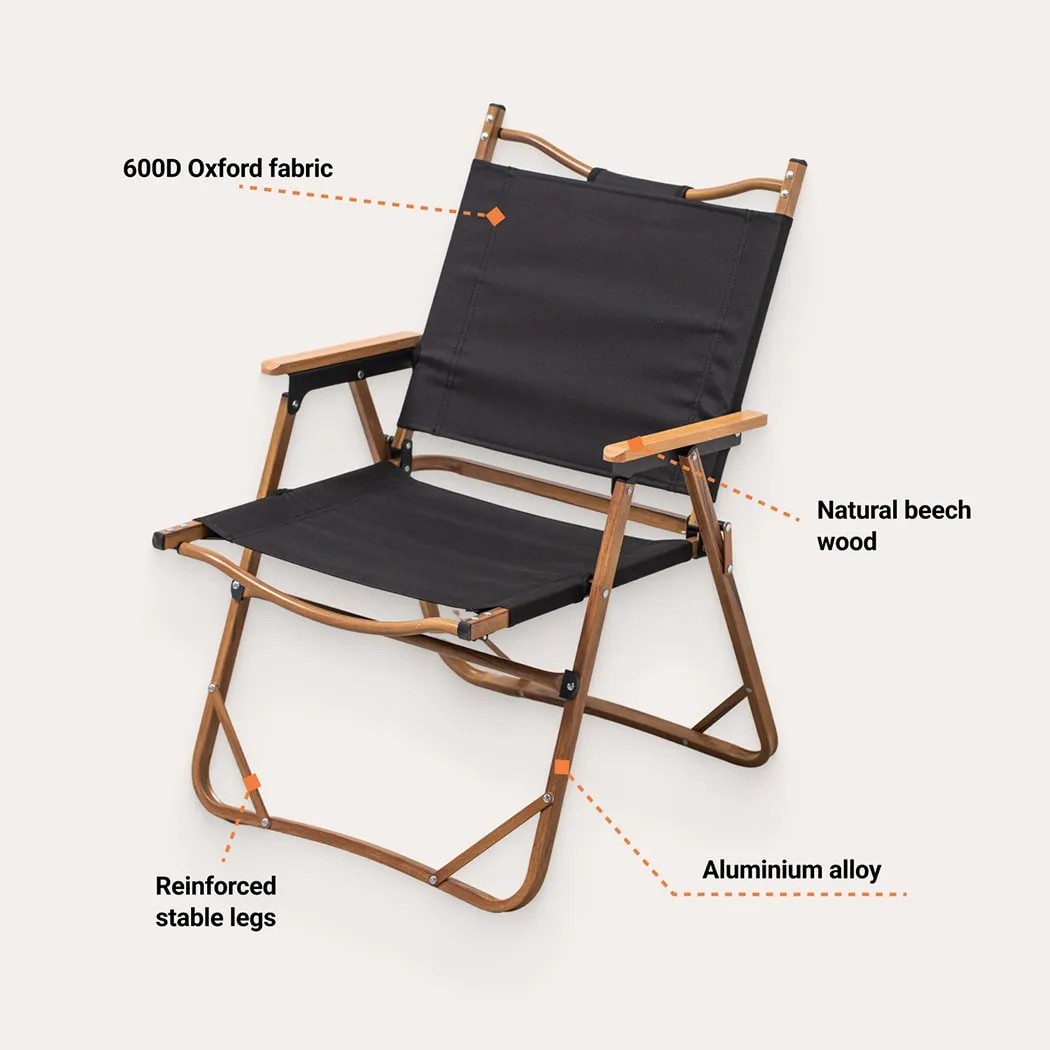 Detailed look at Portable Folding Camp Chair “Packrest” Owleys - image 4 (product view)