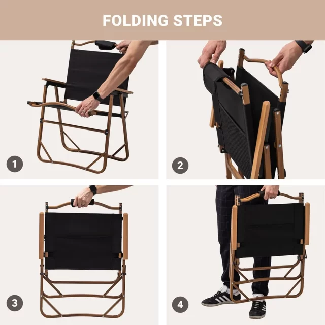 Portable Folding Camp Chair “Packrest” Owleys product image 3 (product view)