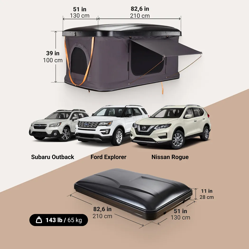 Car Roof Top Tent  |  “Nomad” by Owleys in detail - image 1 (product view)