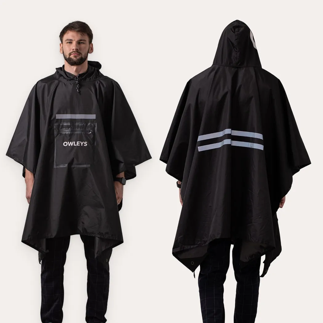 Waterproof Rain Poncho “Stormcape” Owleys - View 3