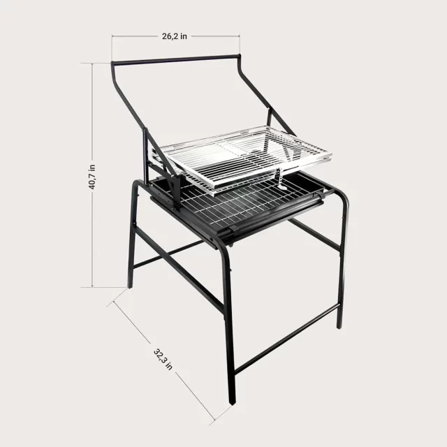 Collapsible BBQ Grill Grate “Twirl” Owleys product image 3 (product view)