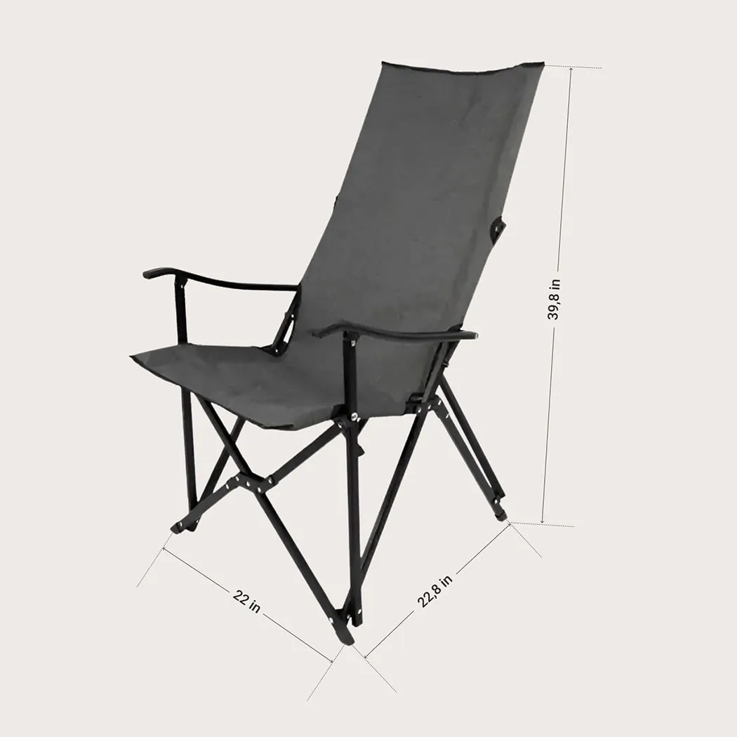 Camping Foldable Chair “Graphite” Owleys in detail - image 1 (product view)