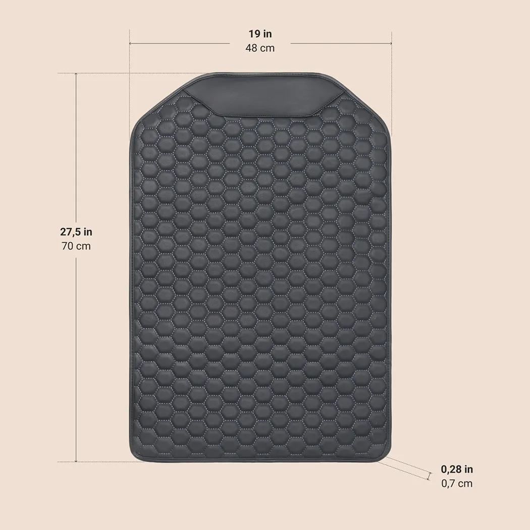 Back of Seat Protector  |  “Black Hexy” by Owleys in detail - image 6 (product view)