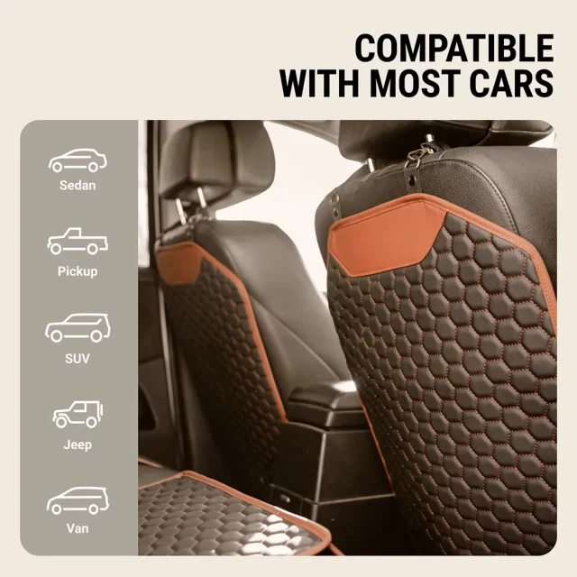 Auto Back Seat Cover  |  “Hexy” by Owleys product image 3 (product view)