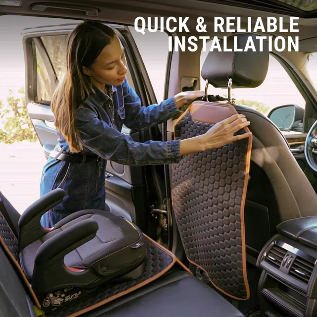 Detailed look at Auto Back Seat Cover  |  “Hexy” by Owleys - image 4 (product view)