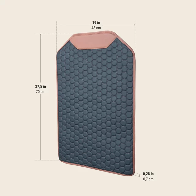 Close-up of Auto Back Seat Cover  |  “Hexy” by Owleys - view 7 (product view)