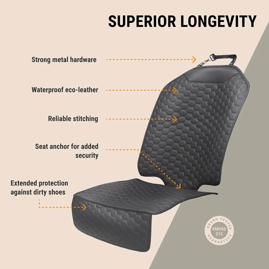 Cover of Car Seat  |  “Black Hexy” by Owleys in detail - image 1 (product view)