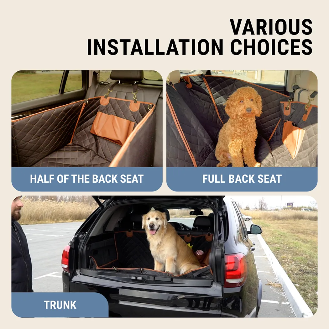 Detailed look at Back Seat Dog Seat Cover  |  “Travel Buddy” by Owleys - image 4 (product view)