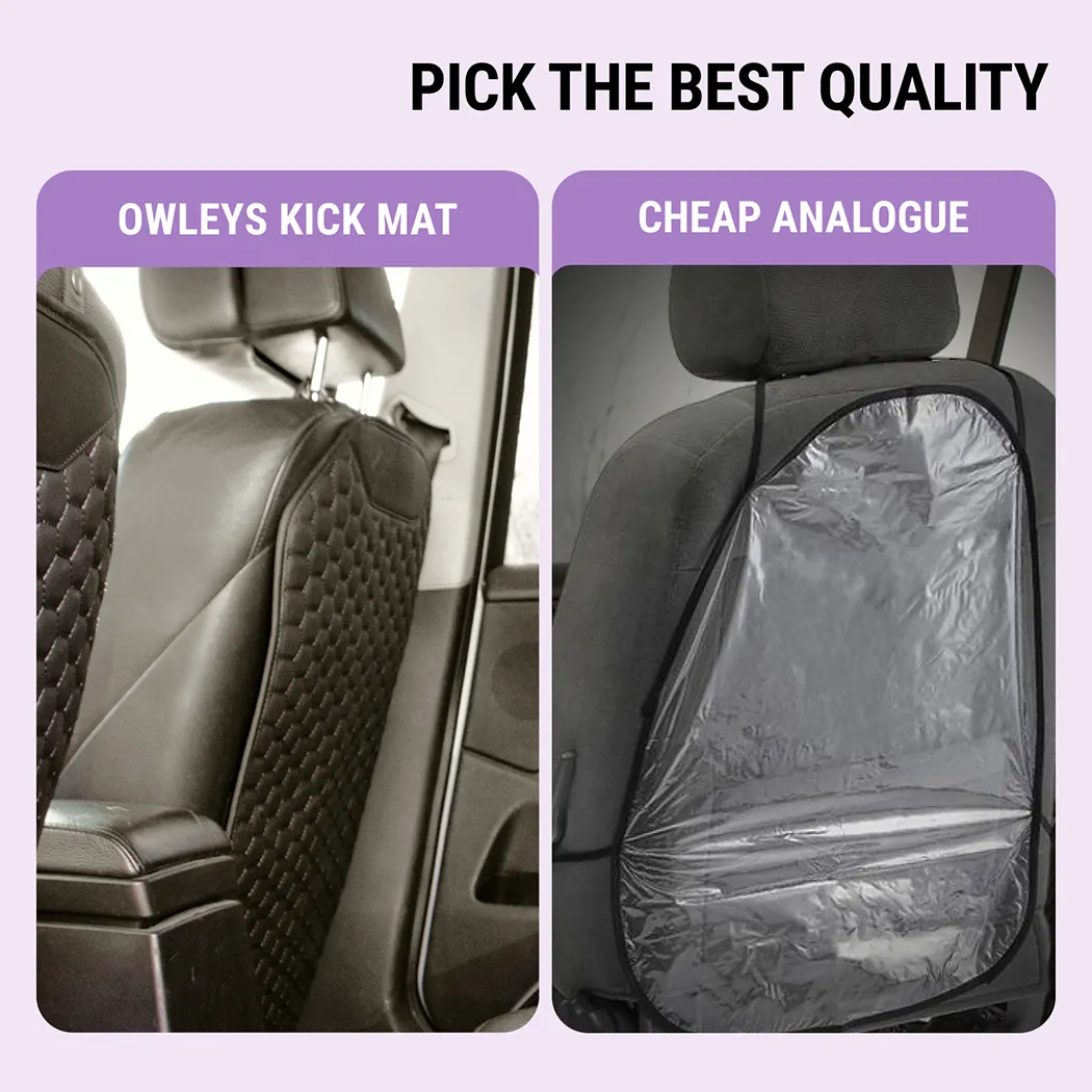 Image of Back Seat Covers  |  “Black Hexy” by Owleys - view 5 (product view)