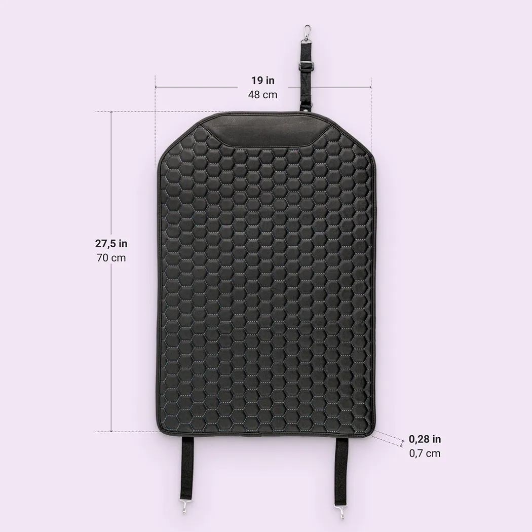 Back Seat Covers  |  “Black Hexy” by Owleys in detail - image 6 (product view)