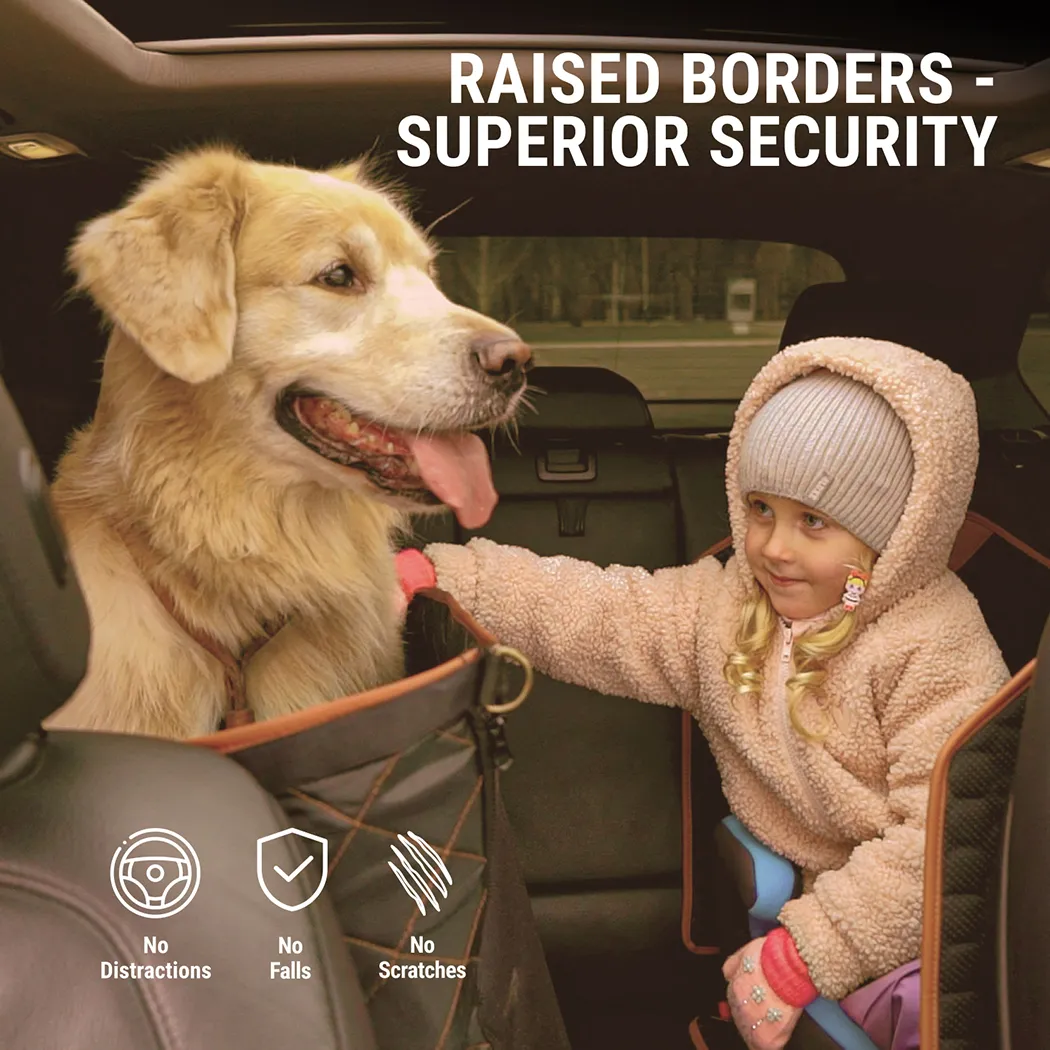 Close-up of Rear Seat Protector for Dogs  |  “Travel Buddy” by Owleys - view 2 (product view)