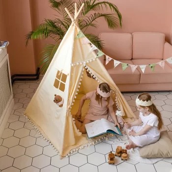 Kids Teepee Tent  |  “Sahara” by Owleys