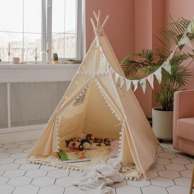 Kids Teepee Tent  |  “Sahara” by Owleys product image 8 (product view)