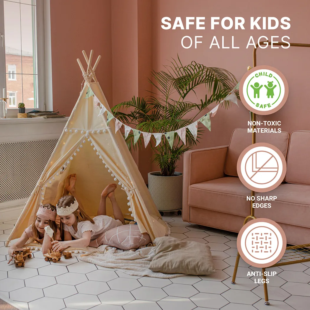 Close-up of Kids Teepee Tent  |  “Sahara” by Owleys - view 2 (product view)