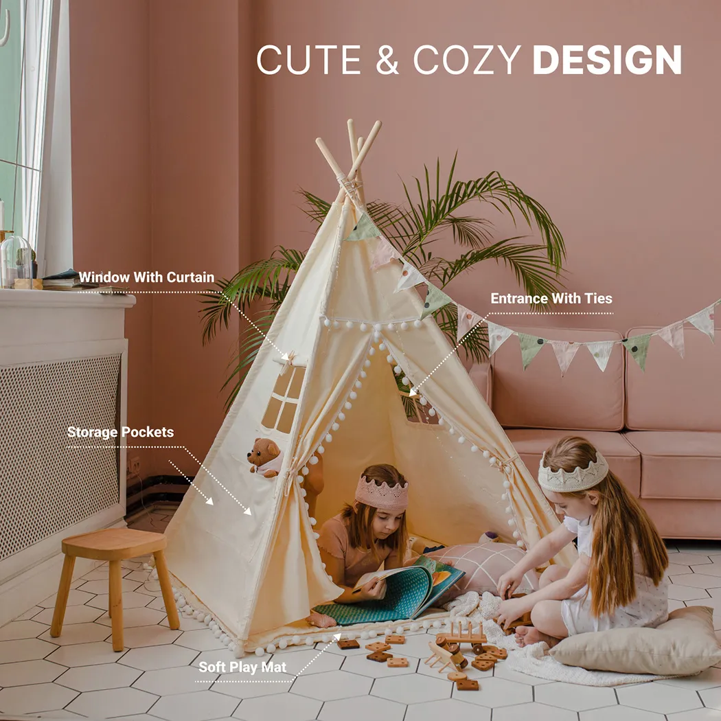 Image of Kids Teepee Tent  |  “Sahara” by Owleys - view 5 (product view)