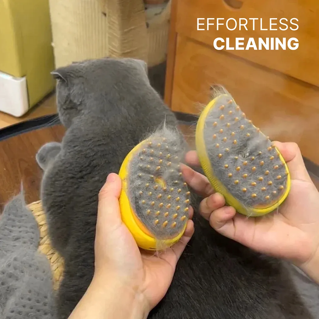 Pet Steam Grooming Brush  |  “Vapor” by Owleys in detail - image 6 (product view)