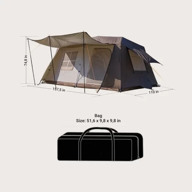 Сamping Tent “Cinder Cone” Owleys product image 3 (product view)