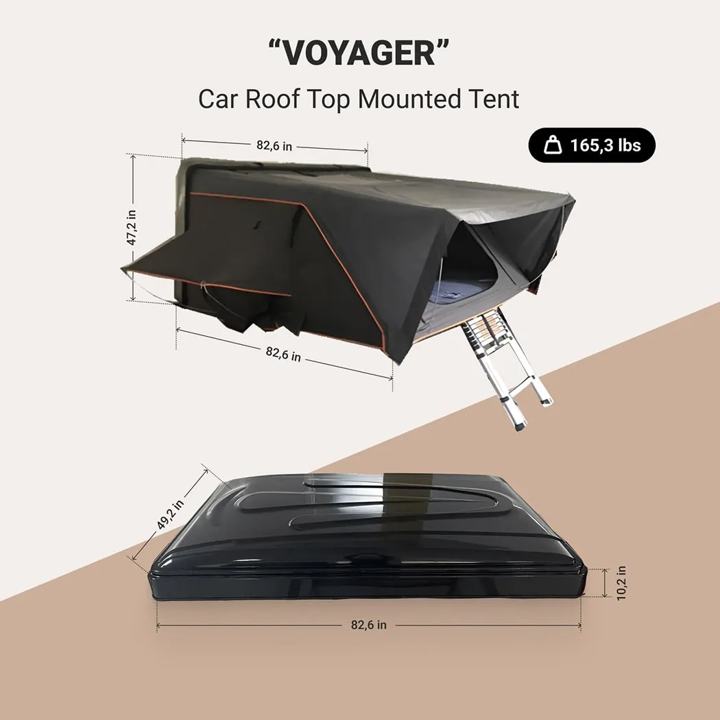 Car Roof Top Mounted Tent  |  “Voyager” by Owleys in detail - image 1 (product view)