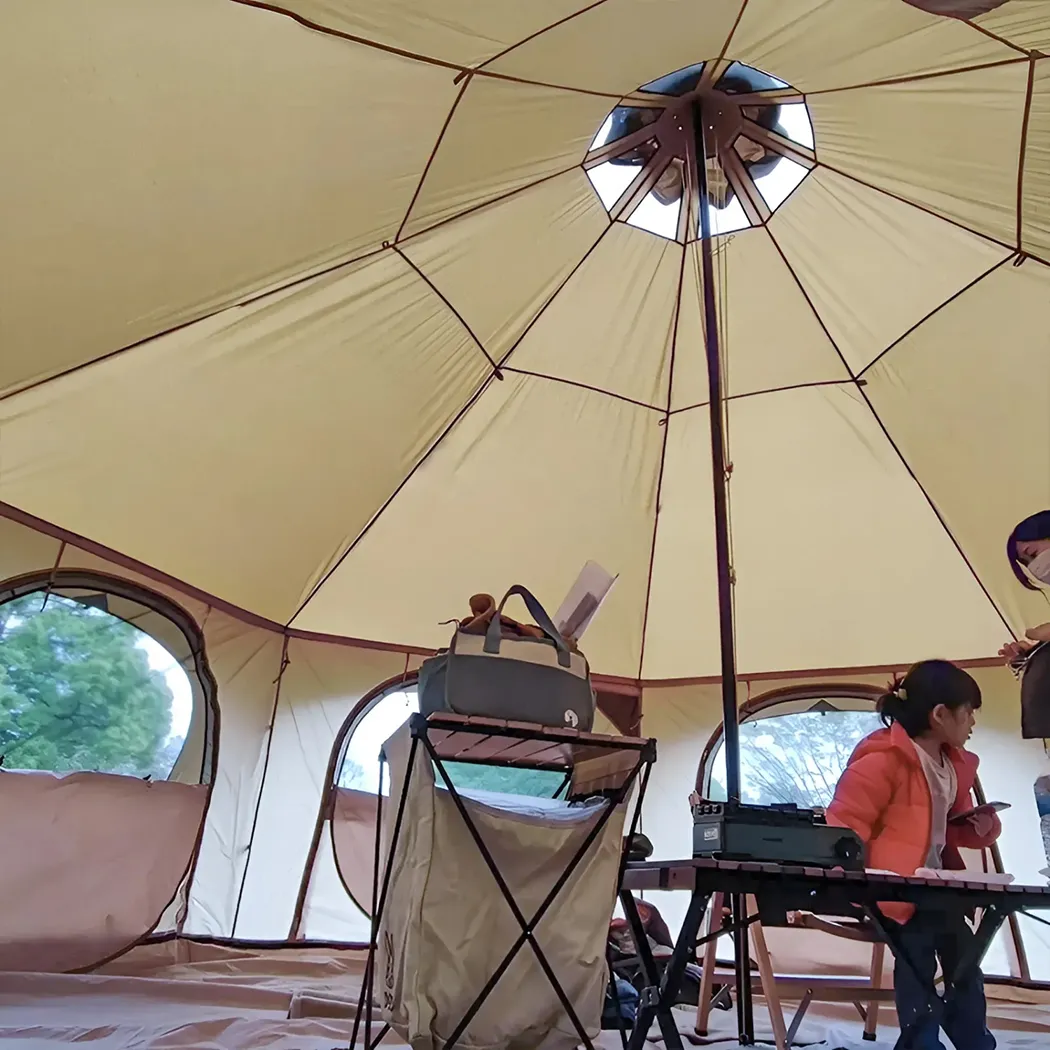 Close-up of Outdoor Camping Yurt Tent  |  “Domehead” by Owleys - view 12 (product view)