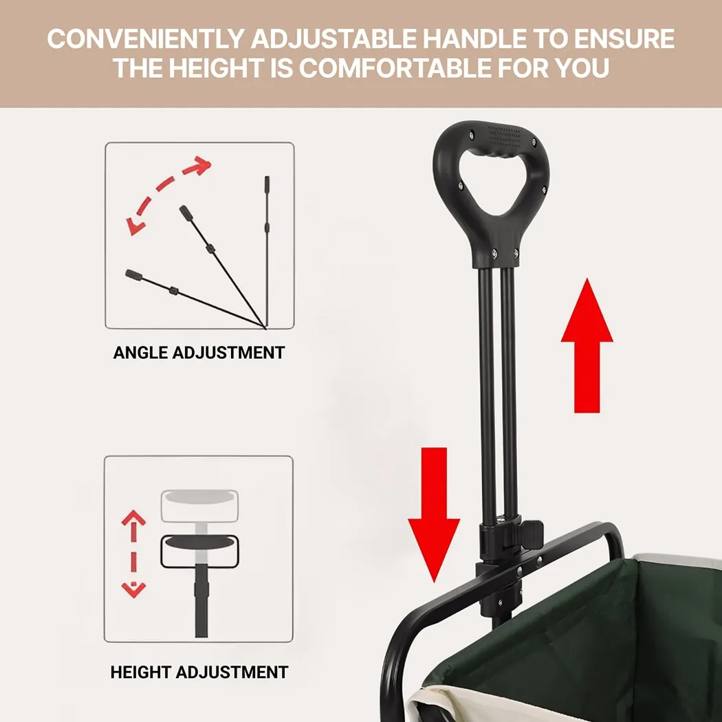 Detailed look at Camping Wagon Cart, Foldable Cart With Wheels  |  “Scouter” by Owleys - image 4 (product view)