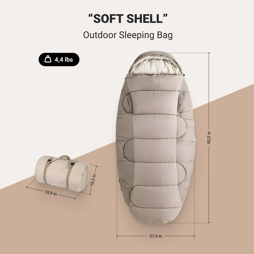 Camping Sleeping Bag  |  “Soft Shell” by Owleys - View 2