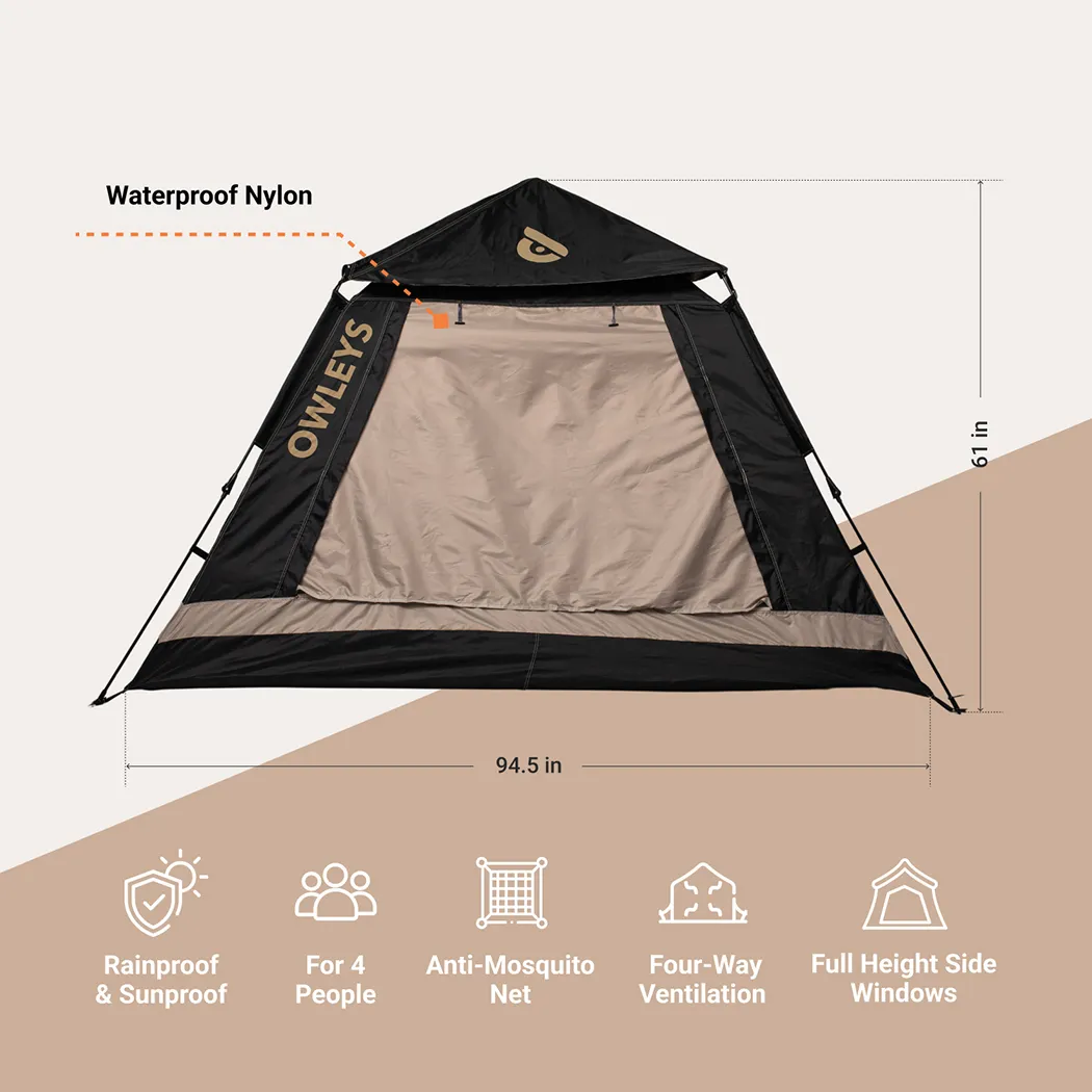 Camping Tent For 4 Persons “Solace” Owleys - View 2