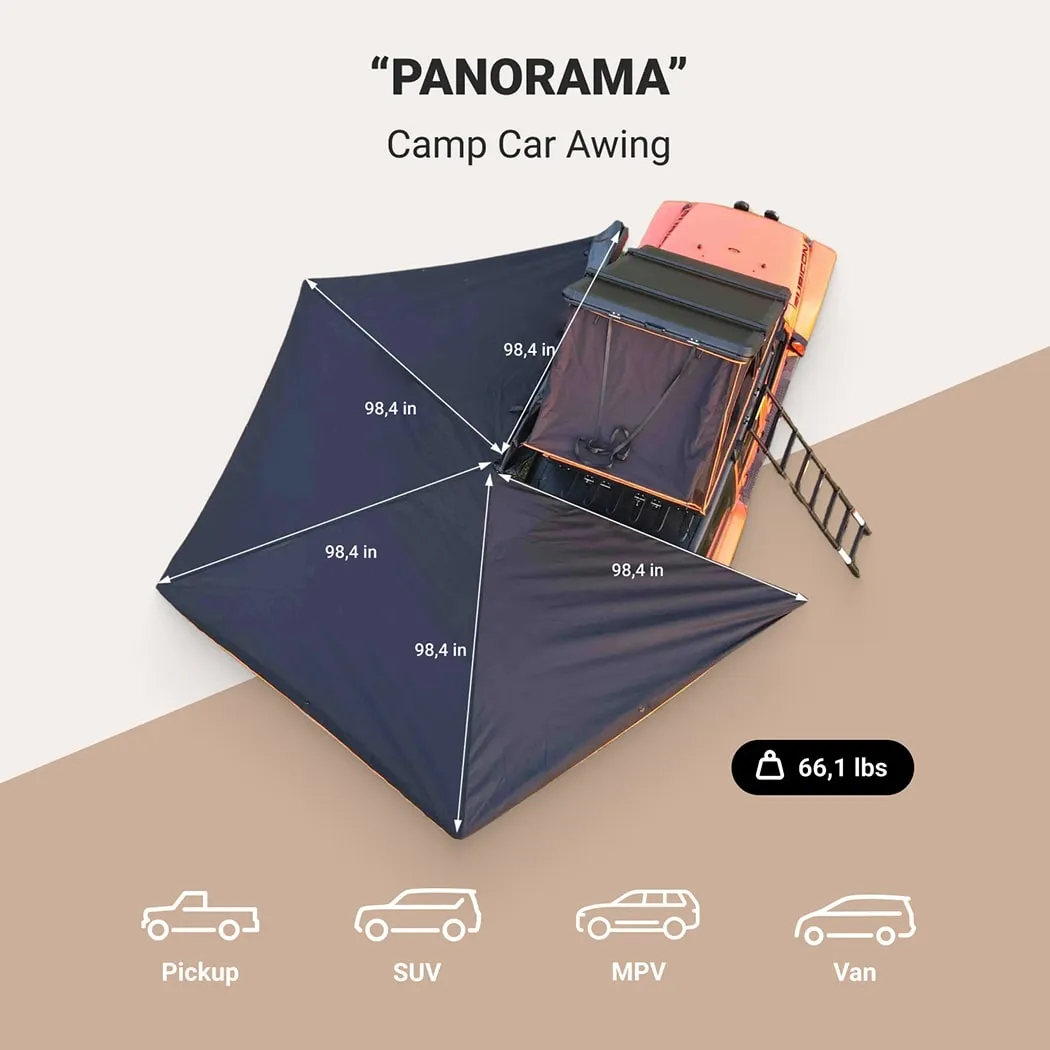 270 Degree Car Awning  |  “Panorama” by Owleys in detail - image 1 (product view)