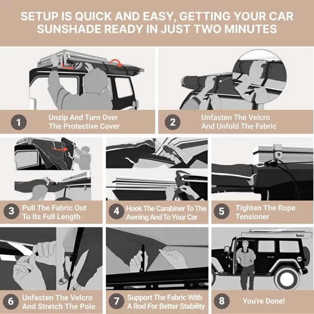 270 Degree Car Awning  |  “Panorama” by Owleys product image 8 (product view)